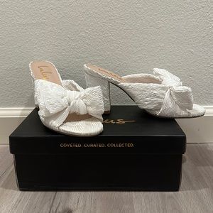 Lulu’s Dorothea Ivory Knotted High Heel Sandals